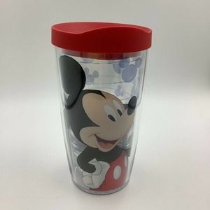 DISNEY MICKEY MOUSE TERVIS TUMBLER 16oz RED LID